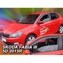 SKODA FABIA III 5 durų 2014 → 2021 Langų vėjo deflektoriai priekinėms durims