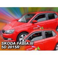 SKODA FABIA III 5 durų 2014 → 2021 (+OT) (długie) Langų vėjo deflektoriai keturioms durims