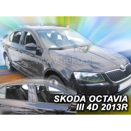 SKODA OCTAVIA III 5 durų 2013 → 2020 (+OT) LTB Langų vėjo deflektoriai keturioms durims