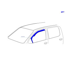 SKODA RAPID 5d 2012 → Langų vėjo deflektoriai priekinėms durims