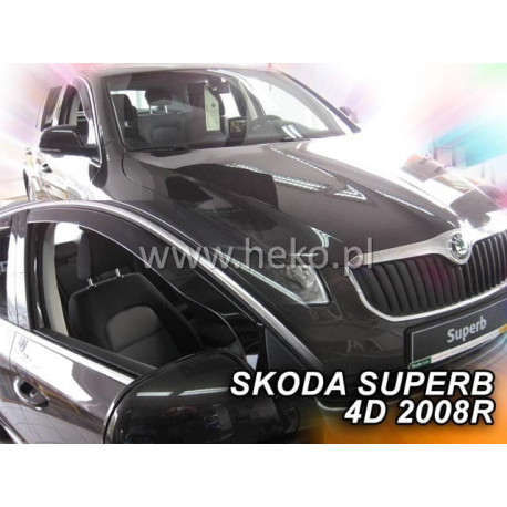 SKODA SUPERB 4/5 durų 2008 → 2015 SEDANAS/Karavanas Langų vėjo deflektoriai priekinėms durims