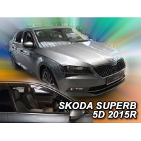 SKODA SUPERB III 5 durų 2015 → 2023 Langų vėjo deflektoriai priekinėms durims