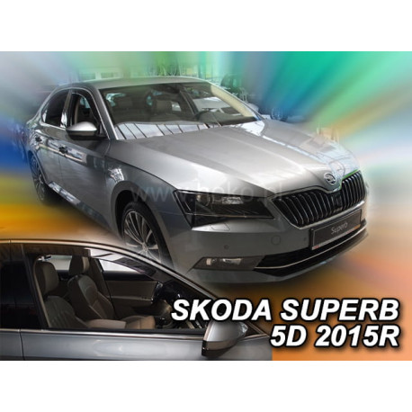 SKODA SUPERB III 5 durų 2015 → 2023 Langų vėjo deflektoriai priekinėms durims