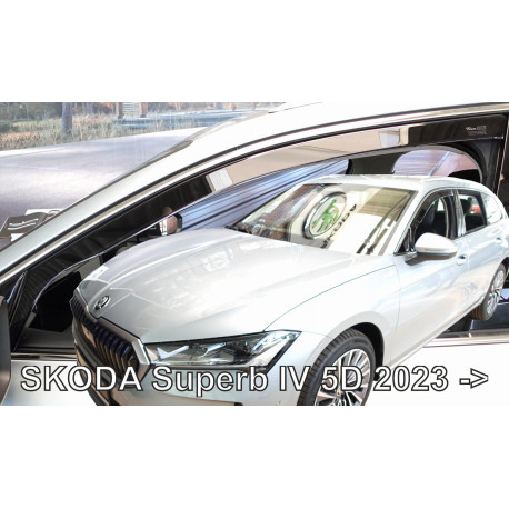 SKODA SUPERB IV 5d 2023 → Kombi Langų vėjo deflektoriai priekinėms durims