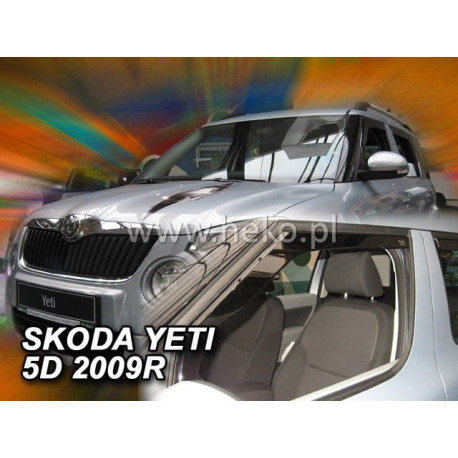 SKODA YETI 5 durų 2009 → 2018 Langų vėjo deflektoriai priekinėms durims