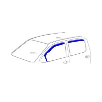 SEAT CORDOBA 4 durų 1999 → 2002 (+OT) Langų vėjo deflektoriai keturioms durims