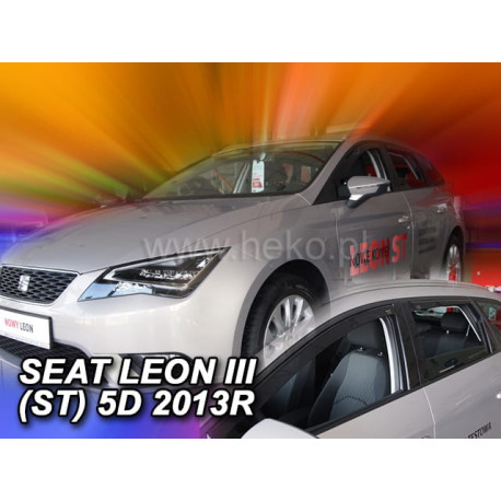 SEAT LEON ST III 5 durų 2014 → 2020 (+OT) Langų vėjo deflektoriai keturioms durims