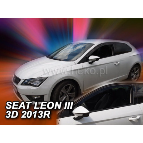 SEAT LEON  III  3 durų 2013 → 2020 Langų vėjo deflektoriai priekinėms durims