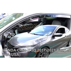 HONDA CIVIC X 3d 2017 → 2021 COUPE USA Vėjo langų deflektoriai priekinėms durims