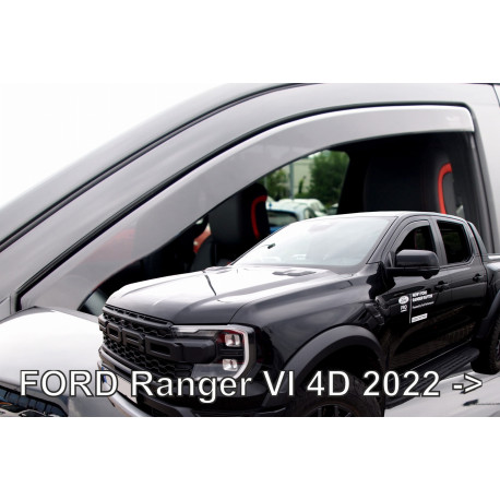 FORD RANGER III 4 durų 2022 → Langų vėjo deflektoriai priekinėms durims