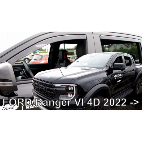 FORD RANGER VI 4d 2022 → (+OT) Langų vėjo deflektoriai keturioms durims