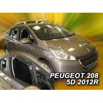 PEUGEOT 208 5 durų 2012 → 2019 Langų vėjo deflektoriai priekinėms durims