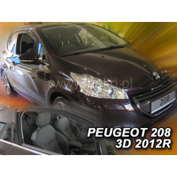 PEUGEOT 208 3 durų 2012 → 2019 Langų vėjo deflektoriai priekinėms durims