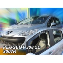 PEUGEOT 308 5 durų 2007 → 2013 Langų vėjo deflektoriai priekinėms durims