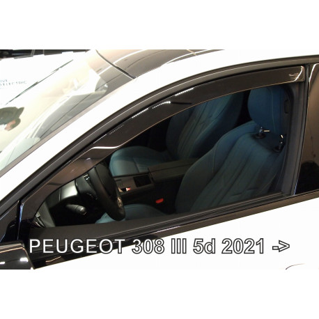 PEUGEOT 308 5d 2021 → Hečbekas Langų vėjo deflektoriai priekinėms durims