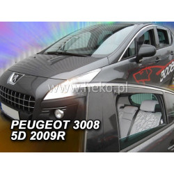 PEUGEOT 3008 5 durų 2009 → 2016 (+OT) Langų vėjo deflektoriai keturioms durims