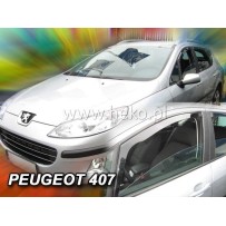 PEUGEOT 407 4d / 5 durų 2004 → 2010 Langų vėjo deflektoriai priekinėms durims