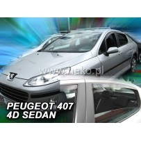 PEUGEOT 407 4 durų 2004 → 2010 (+OT) Sedanas Langų vėjo deflektoriai keturioms durims