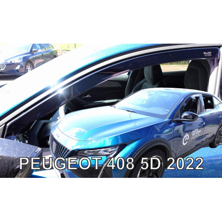 PEUGEOT 408 5 durų 2022→ Langų vėjo deflektoriai priekinėms durims