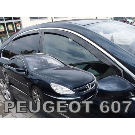 PEUGEOT 607 1999 → 2010 4 durų Langų vėjo deflektoriai priekinėms durims