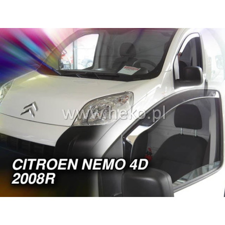 PEUGEOT BIPPER 4/5 durų 2007 → 2017 Langų vėjo deflektoriai priekinėms durims