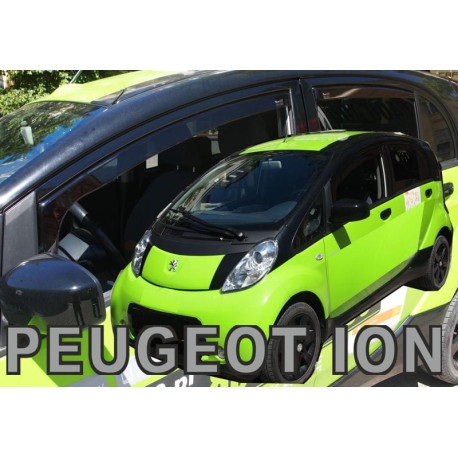 PEUGEOT ION 5d 2010 → 5 durų +OT Langų vėjo deflektoriai keturioms durims