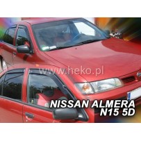 NISSAN ALMERA N15 4/5 durų 1995 → 2000 (+OT) Langų vėjo deflektoriai keturioms durims