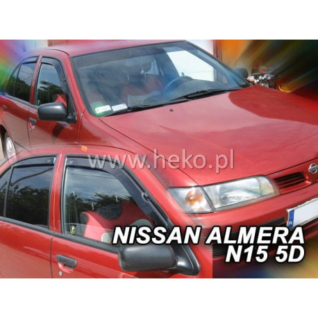 NISSAN ALMERA N15 4/5 durų 1995 → 2000 (+OT) Langų vėjo deflektoriai keturioms durims