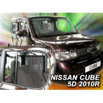 NISSAN CUBE 5 durų 2010 → (+OT) Langų vėjo deflektoriai keturioms durims