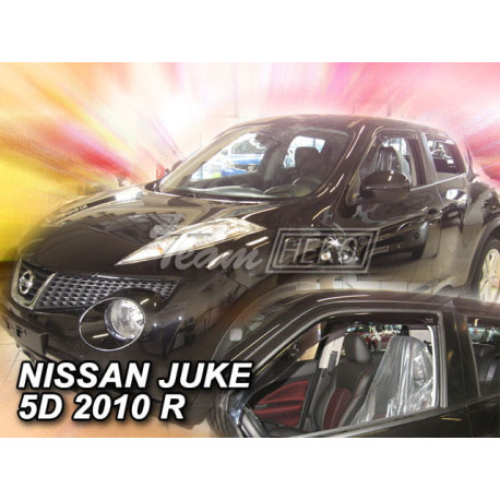 NISSAN JUKE 5 durų 2010 → Langų vėjo deflektoriai priekinėms durims