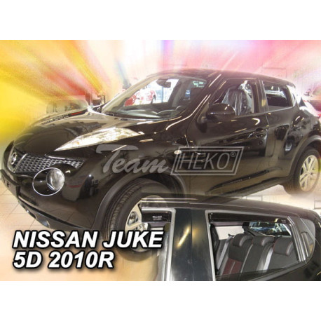 NISSAN JUKE 5 durų 2010 → 2019 (+OT) Langų vėjo deflektoriai keturioms durims