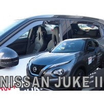 NISSAN JUKE 5 durų 2019 → (+OT) Langų vėjo deflektoriai keturioms durims