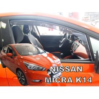 NISSAN MICRA K14 5 durų 2017 → Langų vėjo deflektoriai priekinėms durims