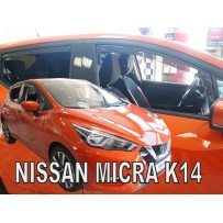 NISSAN MICRA K14 5 durų 2017→ (+OT) Langų vėjo deflektoriai keturioms durims