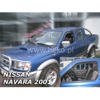 NISSAN NAVARA 2/4 durų 2001 → 2005 Langų vėjo deflektoriai priekinėms durims