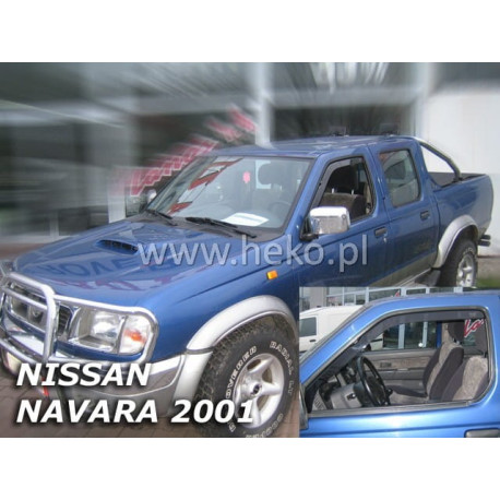 NISSAN NAVARA 2/4 durų 2001 → 2005 Langų vėjo deflektoriai priekinėms durims