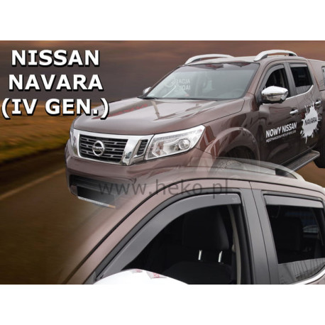 NISSAN NAVARA IV 4 durų 2014 → (+OT) Langų vėjo deflektoriai keturioms durims