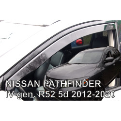 NISSAN PATHFINDER 5 durų 2012 → 2020 Langų vėjo deflektoriai priekinėms durims