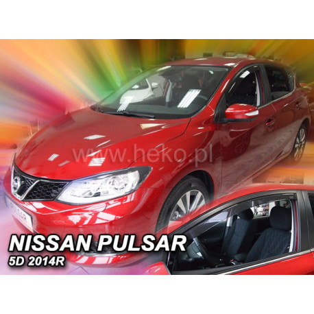 NISSAN PULSAR 5 durų 2014 → Langų vėjo deflektoriai priekinėms durims