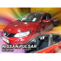 NISSAN PULSAR 5 durų 2014 → (+OT) Langų vėjo deflektoriai keturioms durims