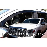 NISSAN TITAN 4 durų 2015 → (+OT) Langų vėjo deflektoriai keturioms durims