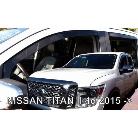 NISSAN TITAN 4 durų 2015 → (+OT) Langų vėjo deflektoriai keturioms durims