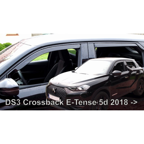 DS 3 CROSSBACK E-TENSE 5d 2018 → (+OT) Langų vėjo deflektoriai keturioms durims