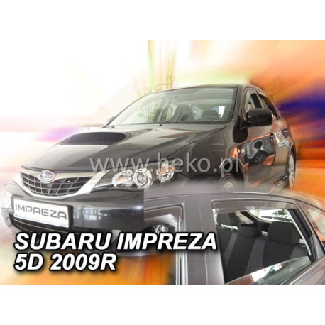 SUBARU IMPREZA GH 5 durų 2007 → 2011 (+OT) Langų vėjo deflektoriai keturioms durims