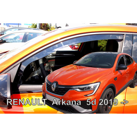 RENAULT ARKANA 5 dūrų 2019 → Langų vėjo deflektoriai priekinėms durims