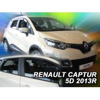 RENAULT CAPTUR 5 durų 2013 → 2019 (+OT) Langų vėjo deflektoriai keturioms durims