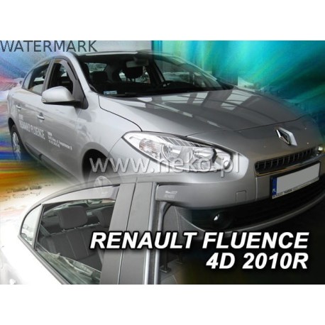 RENAULT FLUENCE 4 durų 2009 → 2016 (+OT) Langų vėjo deflektoriai keturioms durims