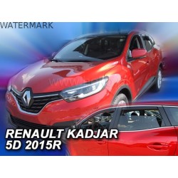 RENAULT KADJAR 5 durų 2015 → 2022 (+OT) Langų vėjo deflektoriai keturioms durims
