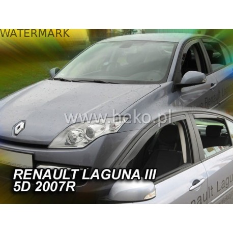 RENAULT LAGUNA III 5 durų 2007 → 2015 Langų vėjo deflektoriai priekinėms durims