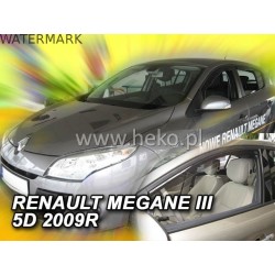 RENAULT MEGANE III 5 durų 2008 → 2016 Langų vėjo deflektoriai priekinėms durims